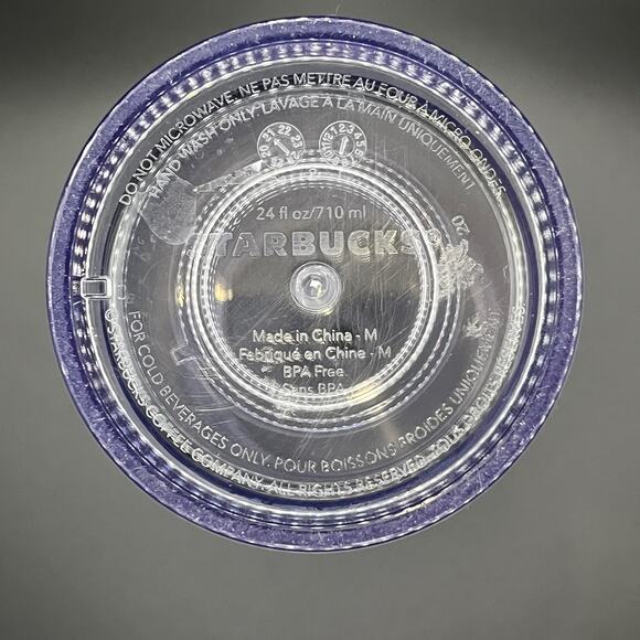 Starbucks Clear Venti 24 fl oz Cold Tumbler Water Cup Reusable - Picture 6 of 6